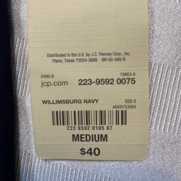 ST. JOHN’S BAY Women’s NWT Mid-Length Casual Navy Blue Soft Knit Dress Size M - Picture 8 of 9